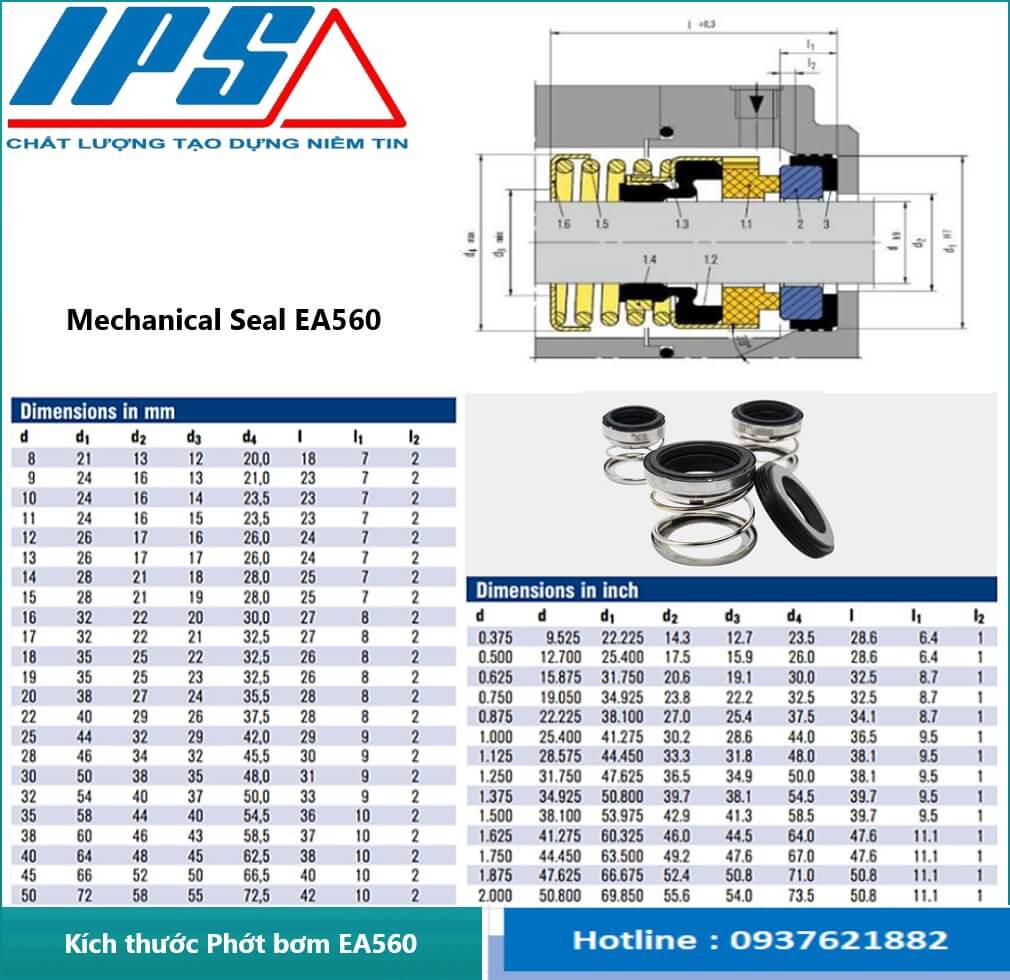 /Phớt bơm EA560-1(2)